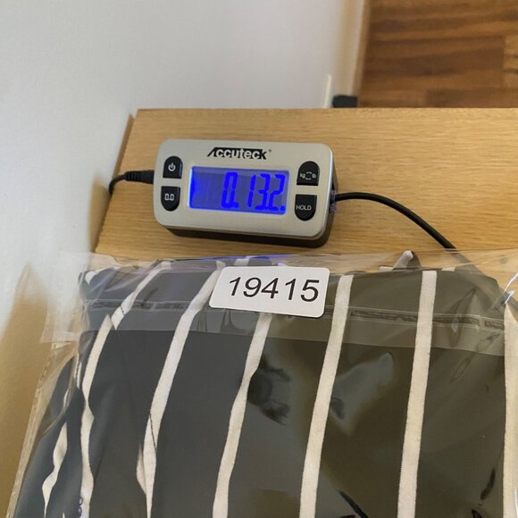 Chicos Top Womens 2 US Large Black Striped Side Tie Tunic 3/4 Sleeves Pullover - Picture 9 of 9